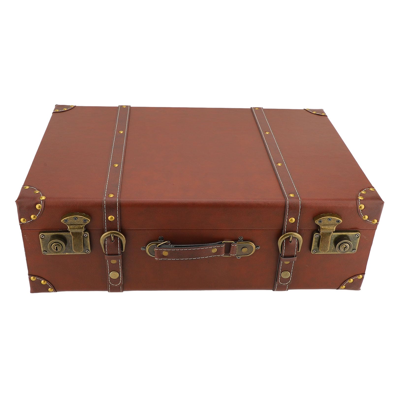 CHICIRIS Vintage-Retro-Koffer aus Holz mit Einzigartigen Legierungsschlössern für Zuhause, Reisen, Ausgehen, Mini-Aufbewahrungsbox für Familien