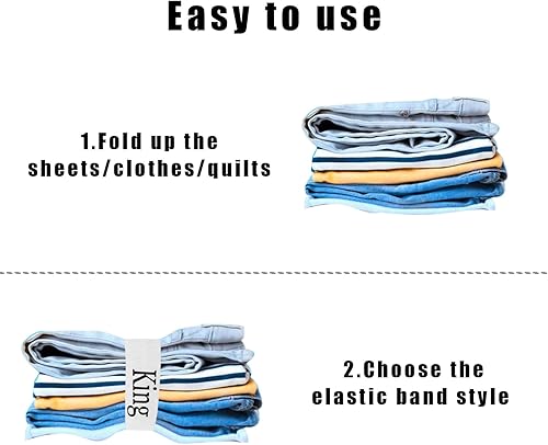 Miniatura 4 de 4 bandas organizadoras de sábanas, organizador de sábanas, bandas elásticas para juegos de sábanas, fundas de almohada, correas de sábanas para