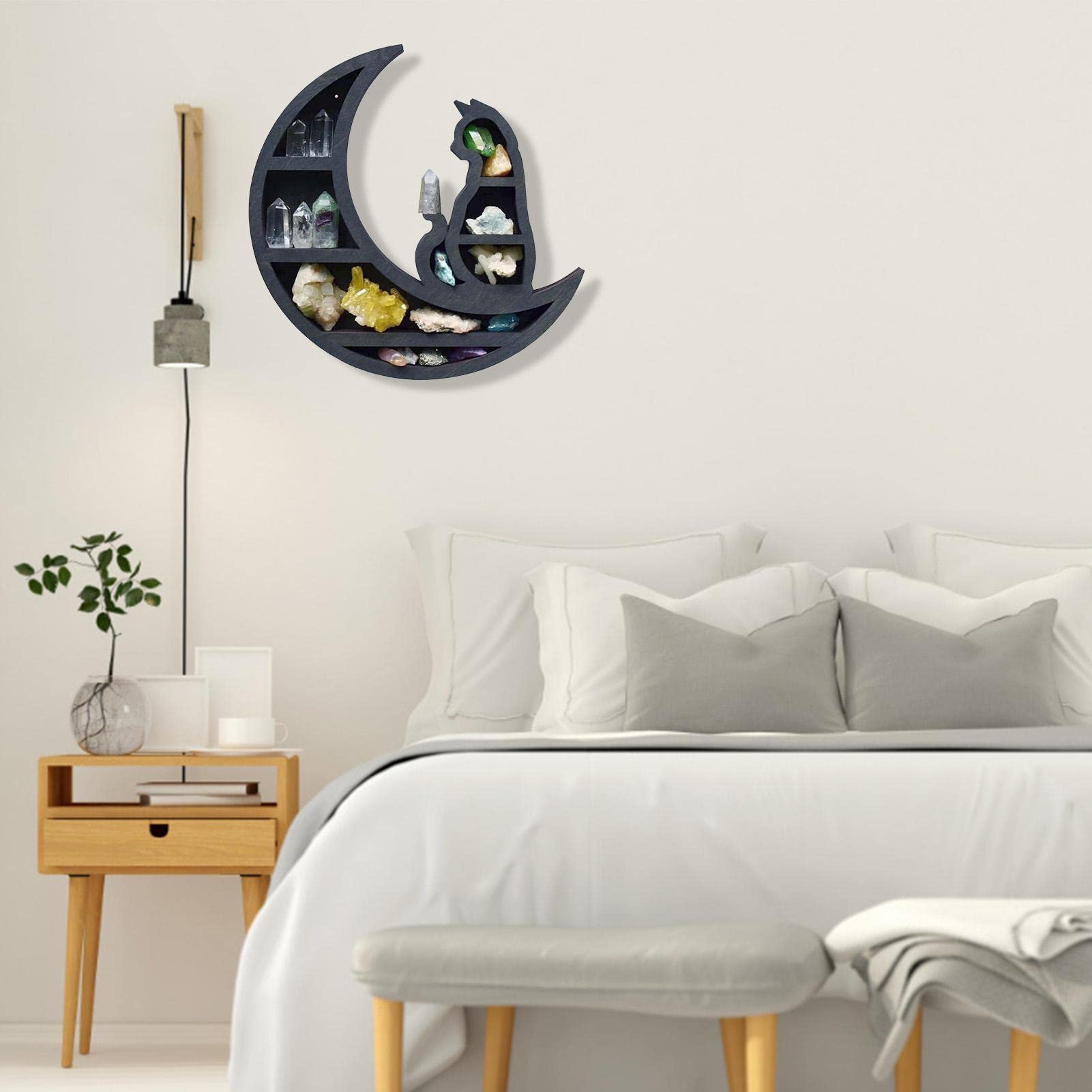 Amazon｜月の棚 三日月棚 ゴシック装飾 三日月形の月の棚、ムーン