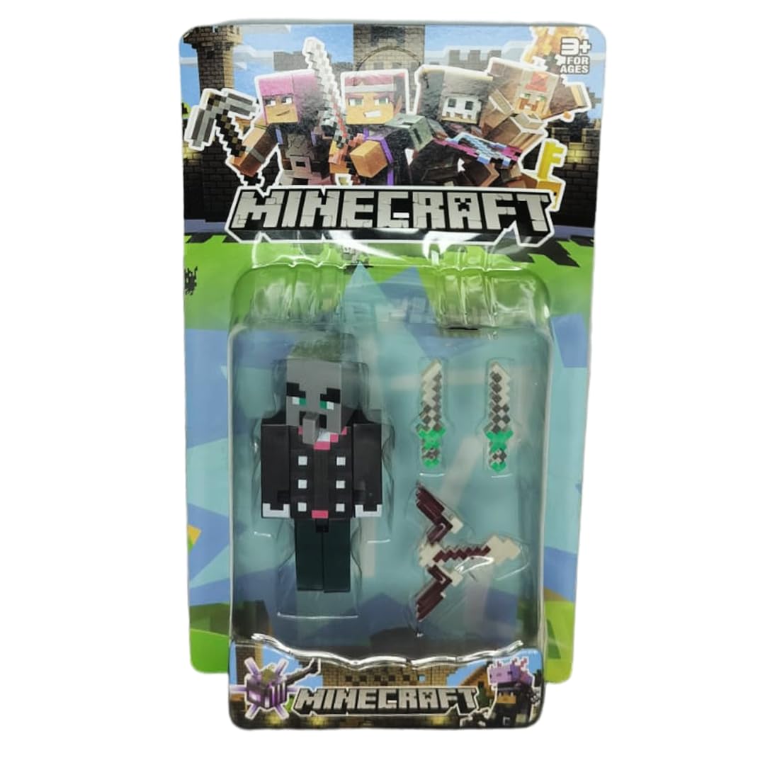 Breatoi Mine*Craft 2 Pcs Action Figure - Evoker with Weapons (B0D5VMTX3J) Amazon Price History, Amazon Price Tracker