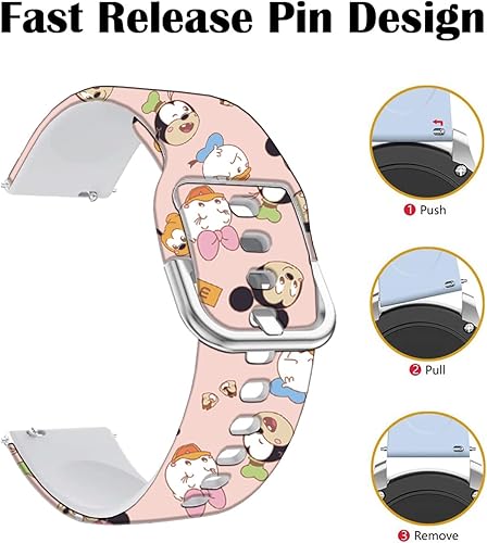 Miniatura 4 de MiQi Mouse Donald Duck - Correas compatibles con Samsung Galaxy Watch 1.811 in/Watch 3 1.772 in/Gear S3 Frontier/Classic/Pebble Time/Garmin