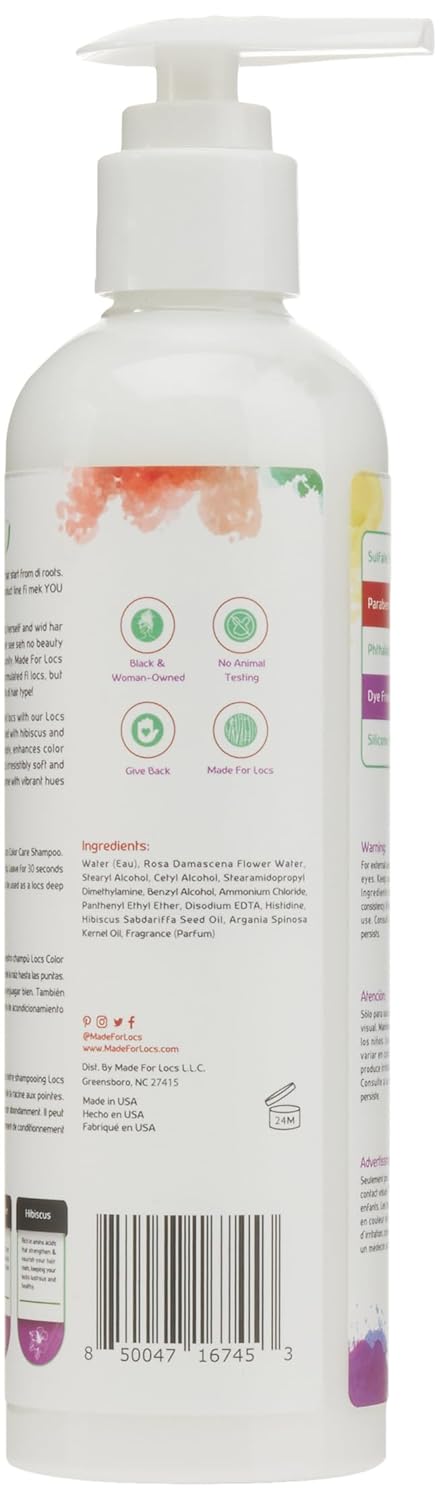 MFL MADE FOR LOCS Locs Color Care Moisturizing Conditioner, 8 oz - For Color-Treated & Grey Locs, Dreadlocks, Sisterlocks, Microlocs & All Hair Types - Image 2