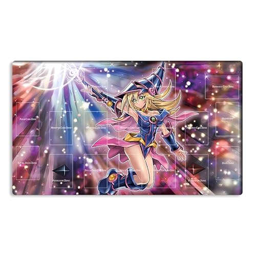 New Mlikemat Playmat Dark Magician Girl TCG CCG OCG Trading Card Game Mat Table Pad with Zones + Bag (YG001-050-A)