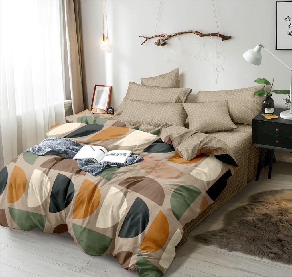 Buy Wytomah Premium Glace Cotton Double Bed King Size Quilt Cover/Duvet