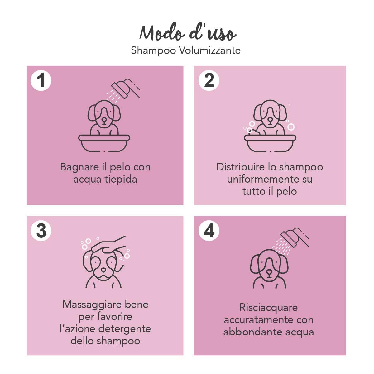 YUUP! - Shampoo per Cani e Gatti Volumizzante, 250 ml, specifico per le razze a pelo riccio o liscio che necessitano di volume e leggerezza