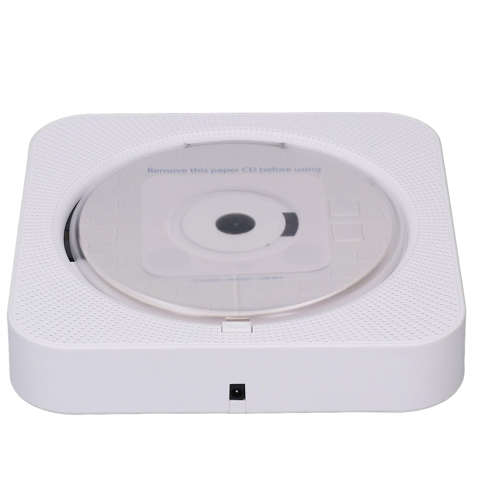 CHICIRIS Lettore CD Bluetooth con Montaggio a Parete con Altoparlanti e Telecomando, Ideale per Studenti e Famiglie (WHITE)