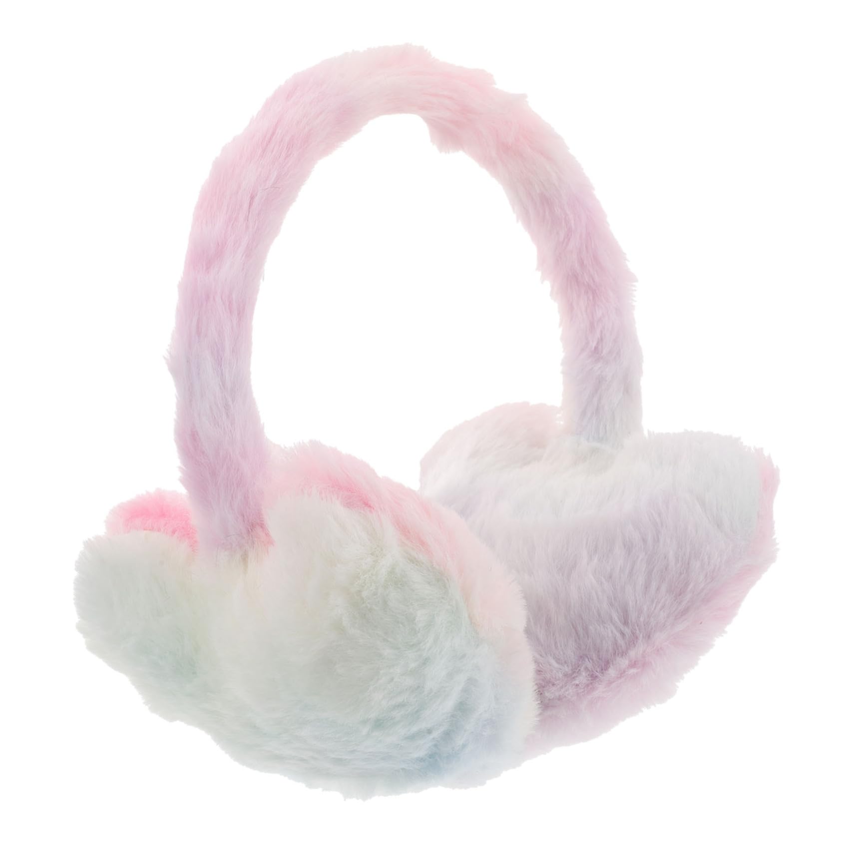 COSMEVIVI Warm Headband Earmuffs Plush Women's Girls' Winter Ear Warmers Heart Shaped Foldable Soft Material Outdoor