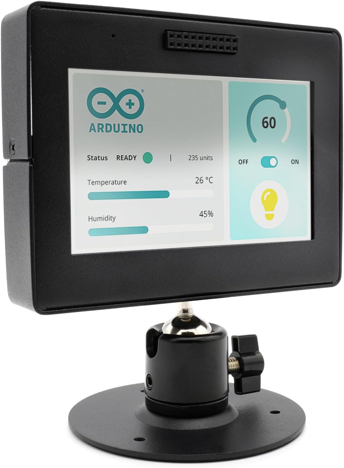 KKSB Metal Case with Adjustable Stand - Compatible with Arduino GIGA R1 WiFi and Arduino GIGA Display Shield