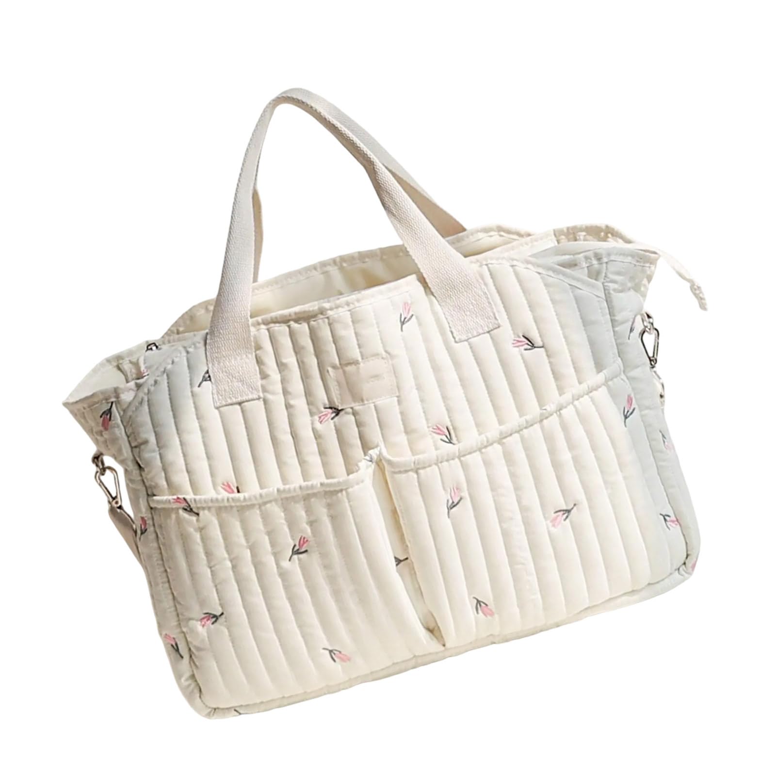 Borsa per pannolini leggera borsa a tracolla grande capacità mamma a tracolla impermeabile a più scomparti borsa facile da pulire