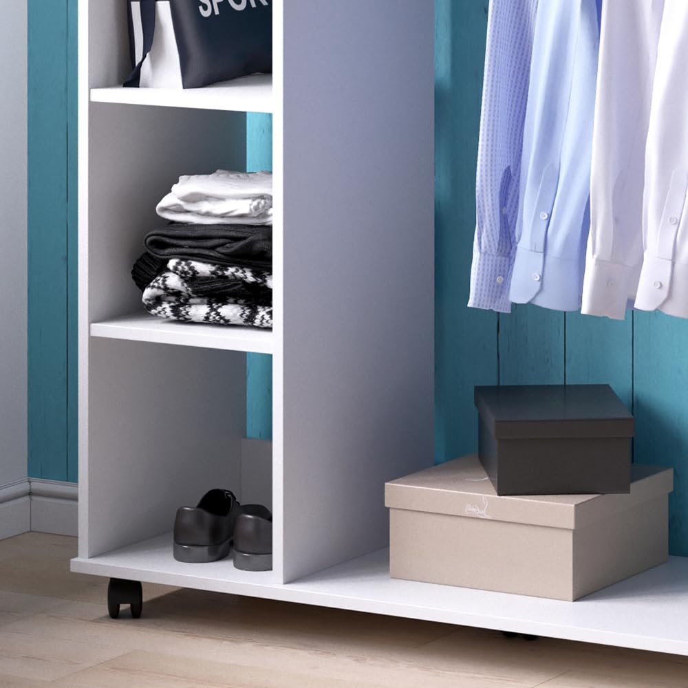 Vicco Garderobe Cosmo, Weiß, 110 x 129.4 cm