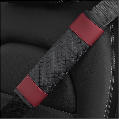 Almohadilla de hombro para cinturón de seguridad de automóvil, 2 fundas de cinturón de seguridad suaves para almohadilla de hombro, protector de