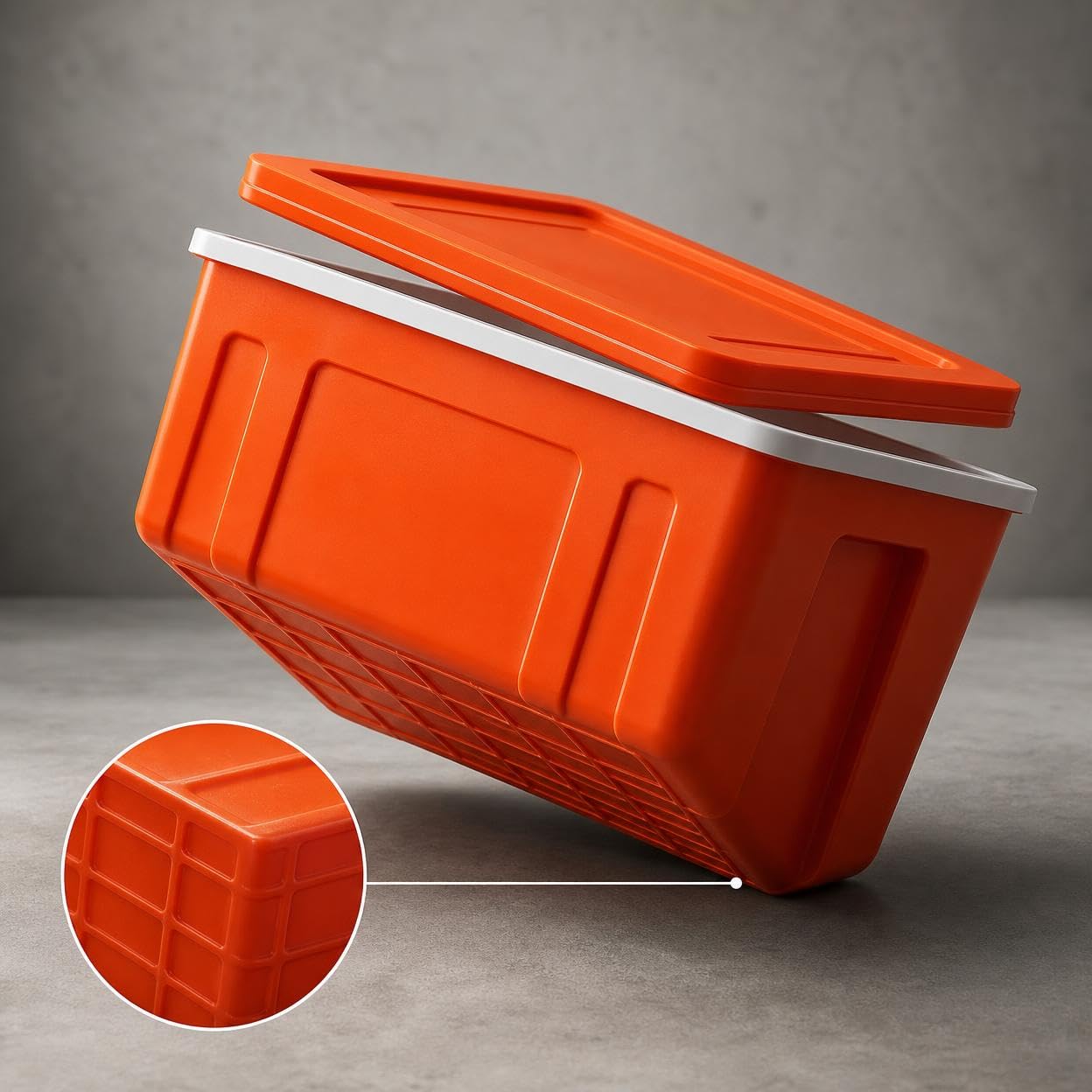 Box Termico Isolato 52L per Consegna Cibo, Contenitore Professionale per Alimenti in Plastica PP