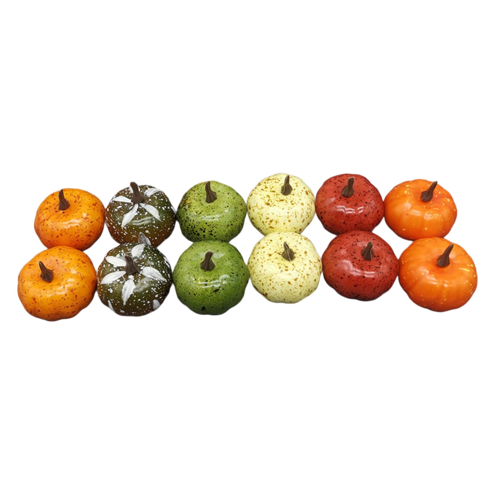 Elnwnnkc Of 12 Artificial Tiny Vegetable Fall Thanksgiving Halloween Home Deck Spume Craft Halloween Spume Deck Vegetable