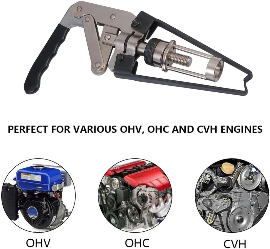 Overhead Spring Compressor Tool for Valve Keeper Removal, Carbon Steel