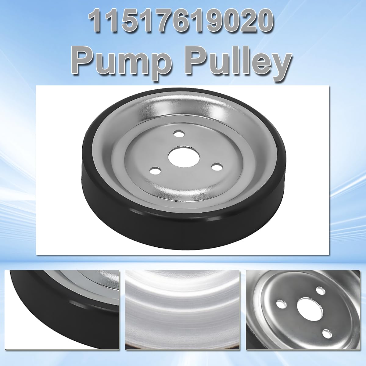 ZAMDOE 11517619020 Poulie de pompe à eau moteur pour BMW 1er F20 F21 3er F30 F31 pour Citroen C3 C4 C5 DS3 DS4 DS5 pour Mini R55 R56 R57 R58 R59 R60 R61 11517545958 11517571012 120459 120447