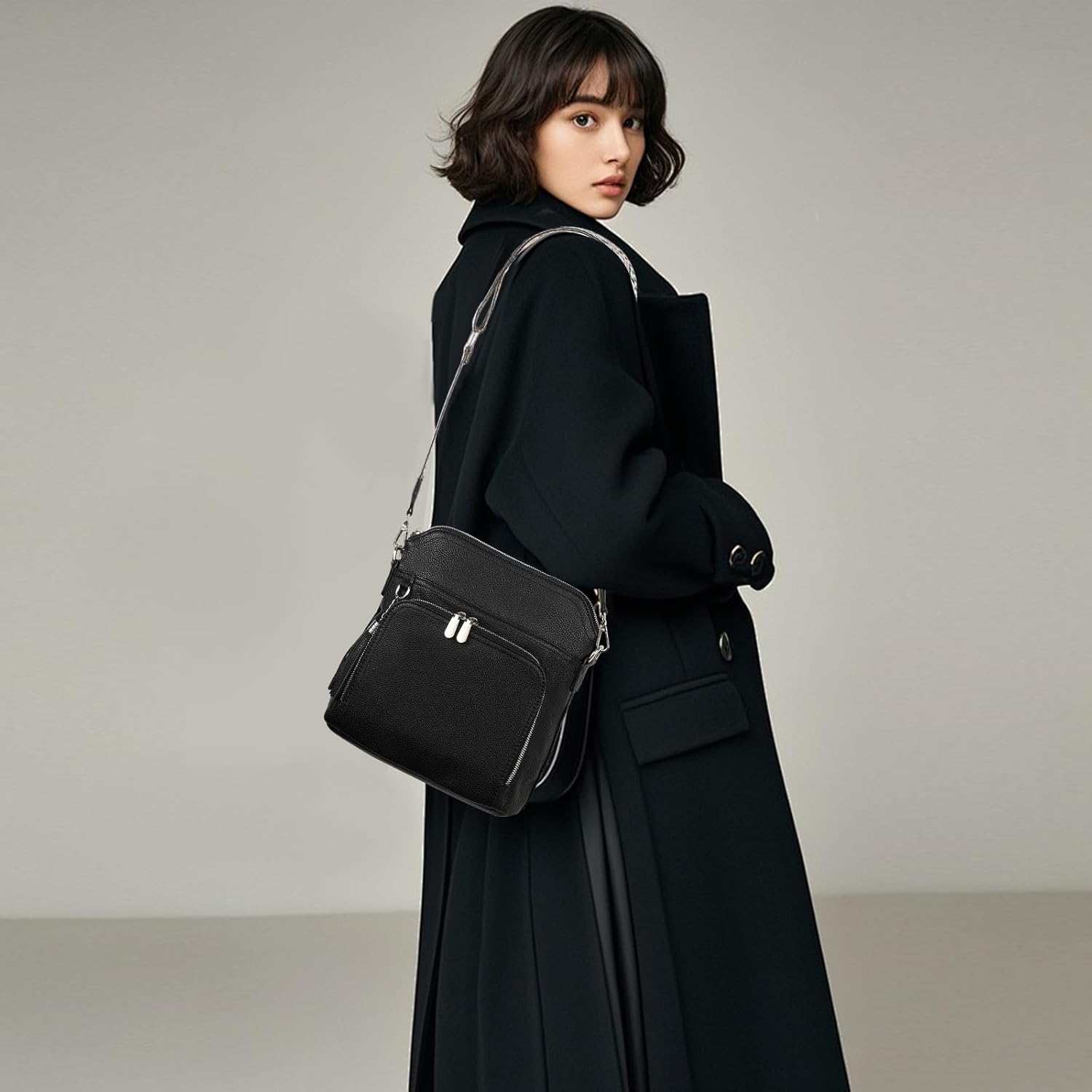 FALAN MULE Crossbody Bags for Women Trendy Soft Leather Hobo Purses Shoulder Handbags With Tassel - Image 2