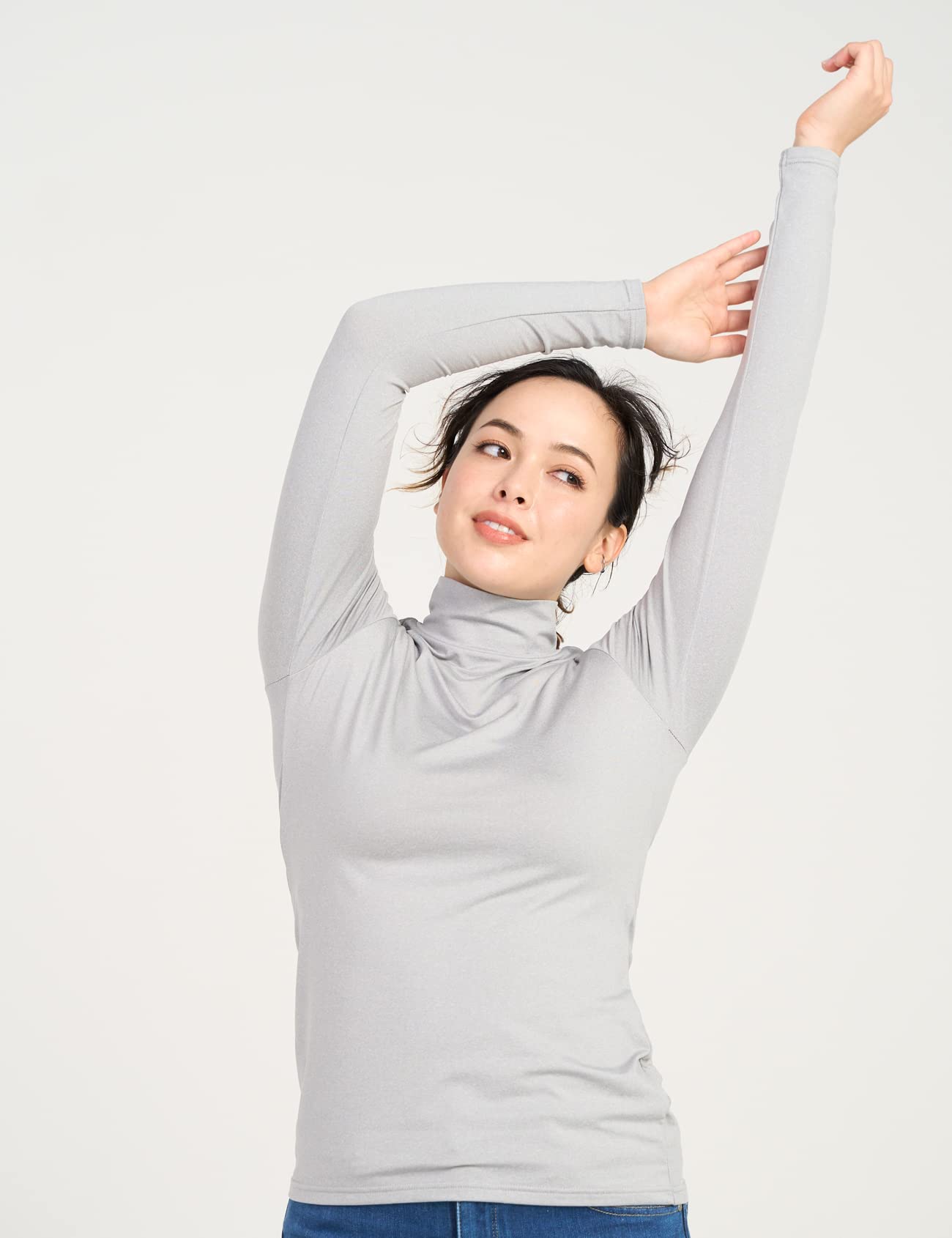 LAPASA Donna Maglia Termica Collo a Lupetto L87 L89 - Abbigliamento Termico Traspirante a Maniche Lunghe Fodera in Pile Strato Base