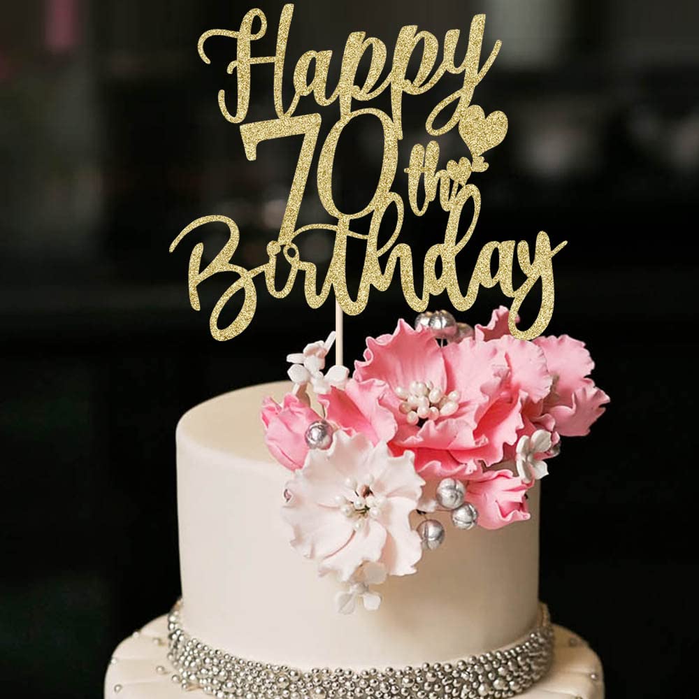 Festone dorato con scritta Happy Birthday 121 cm