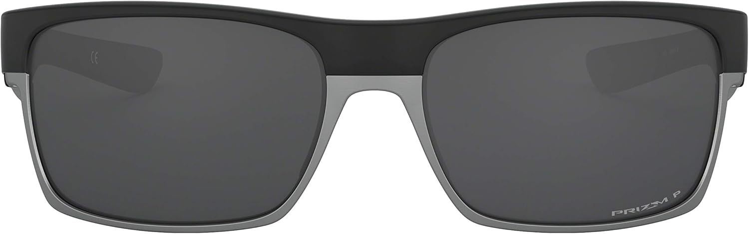 Oakley Twoface Sunglasses Matte Black with Prizm Black Polarized Lens 60.5mm