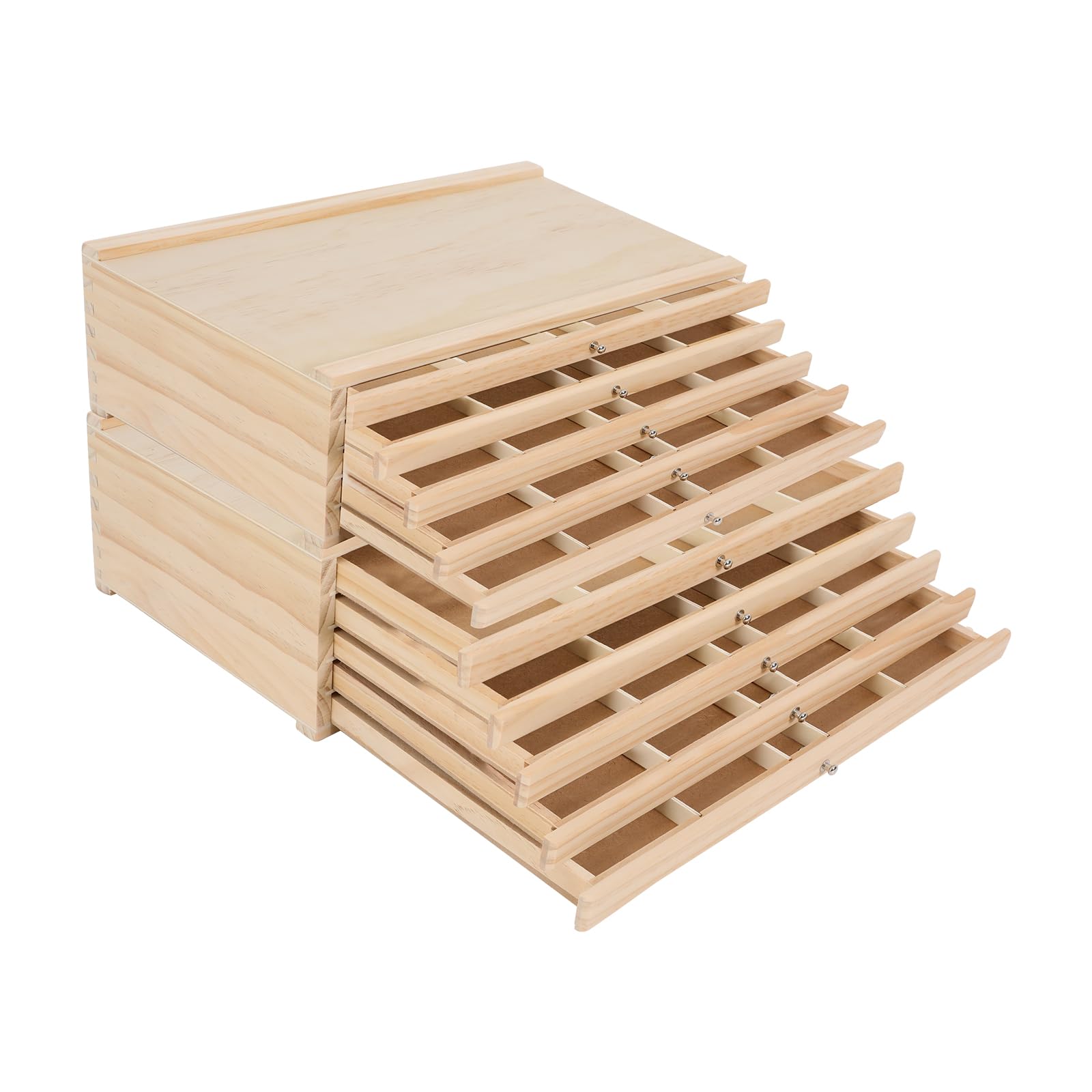 Cassettiera con 5 cassetti, organizer per ufficio, con rotelle, per documenti, forniture artistiche, 40 x 25,5 x 12,3 cm