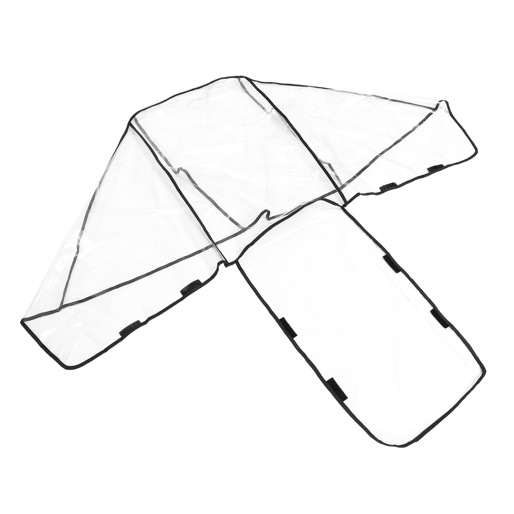 MOLUCKFU Double Stroller Rain Windproof Cover Protective and See-Through Eva Material Convenient for Daily Use
