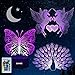 CGN 3 pcs Night Light 3D lamp 7 Colors Changing Nightlight with Smart Touch & Remote Control 3D Night Light for Kids or as Gifts for Women Kids Girls Boys (1)