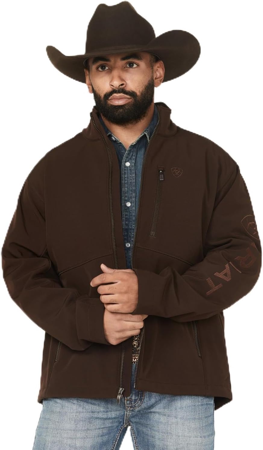 ARIAT mens Logo Softshell Jacket