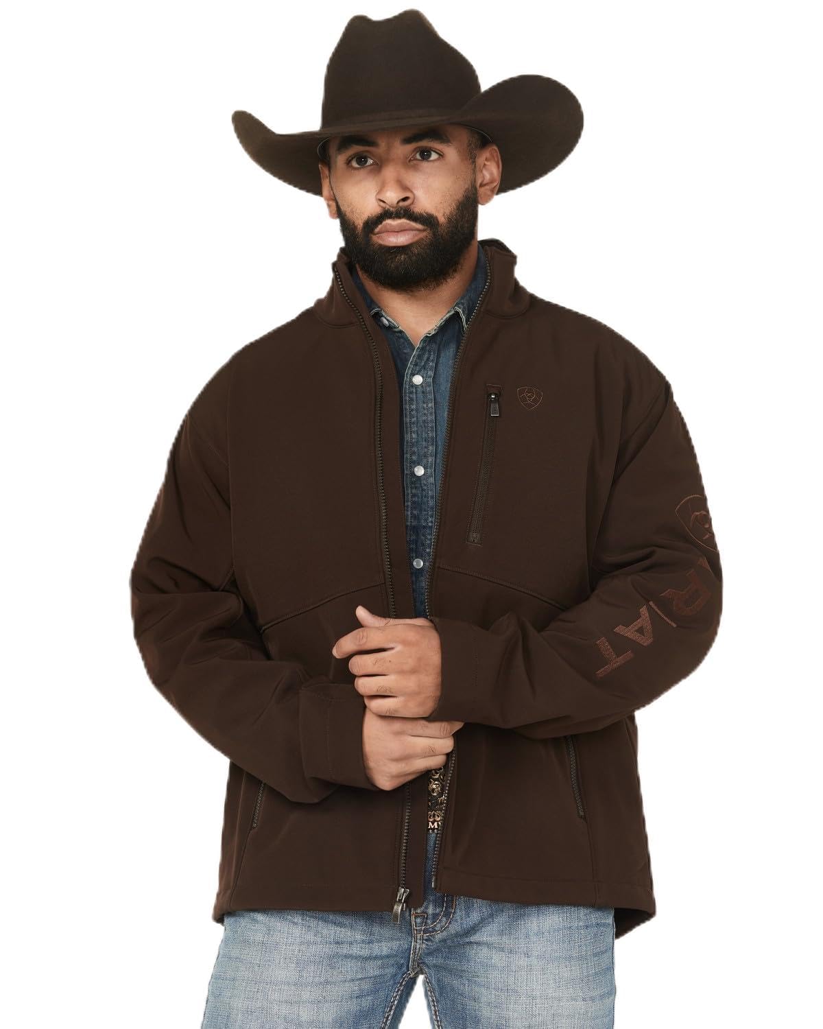 ARIAT mens Logo Softshell Jacket