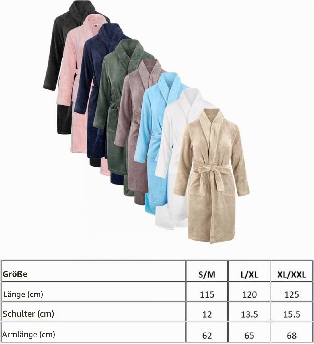 Relax Company - Fleece-Bademantel mit Namen Bestickt - Bademantel - Schalkragen - Männer und Frauen - Stickerei personalisiert - Dunkel Blau - L/XL - SKU 790-RC