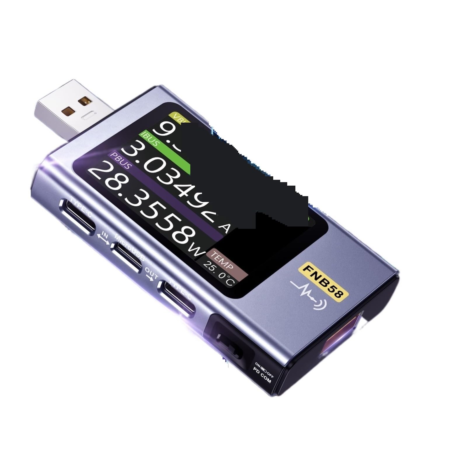 FNB58 Bluetooth機能あり FNB58 USBテスター 電圧計 電流計 TYPE-C 急速充電検出トリガー 容量測定 リップル測定(FNB58  With Blu Amazon.co.jp: MALTA - FNIRSI FNB58 多機能USBテスター  QC3.0/PD3.0/FCP/SCP/AFC/VOOC/WARP，DC4V-28V，0A-7A，0W-140W M-FNB58 : 車＆バイク