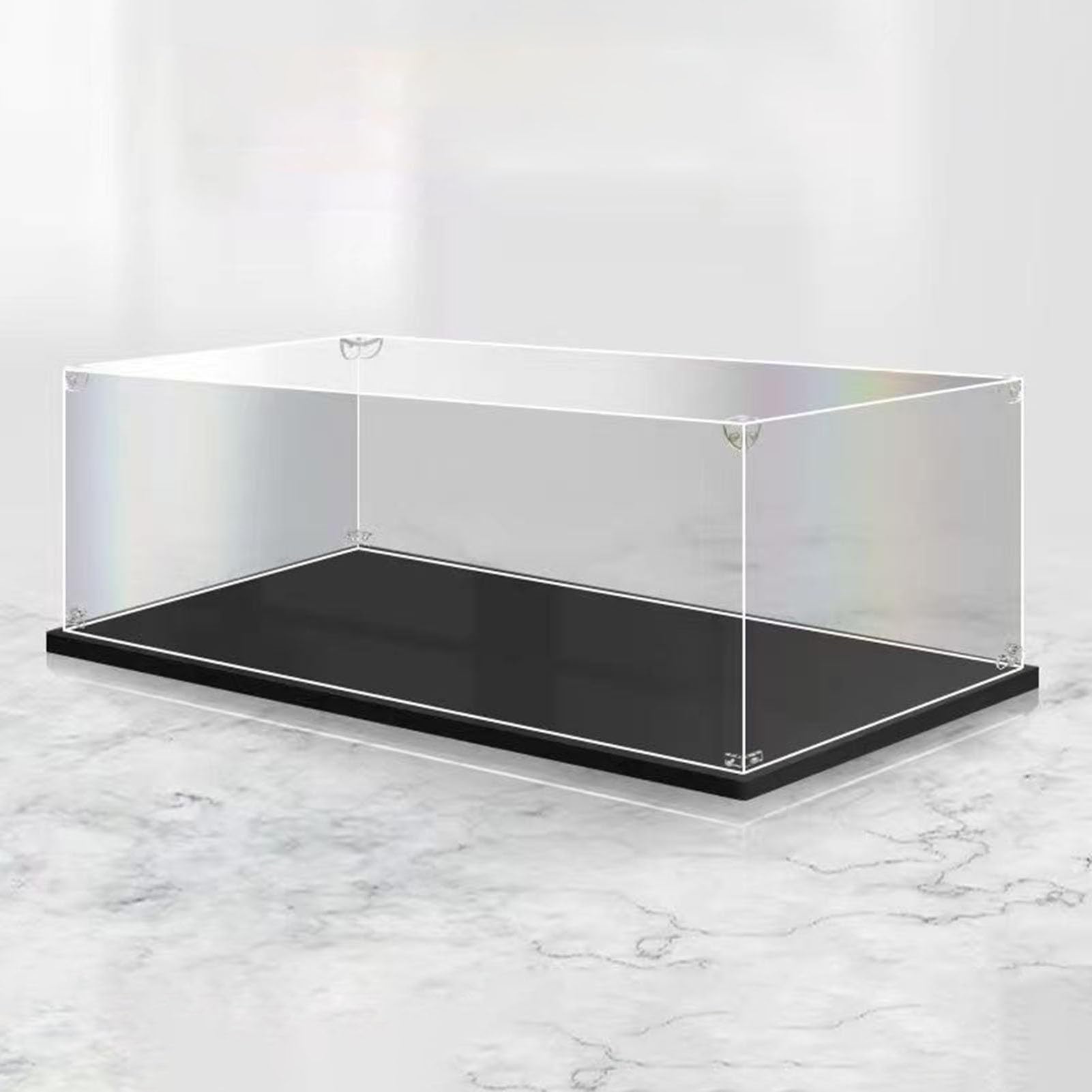 CUBIBOO - Vitrine De Collection En Acrylique Transparent à Assembler - Boîte De Protection étanche à La Poussière 40x20x25 Cm - Pour Figurines, Modèles, Jouets