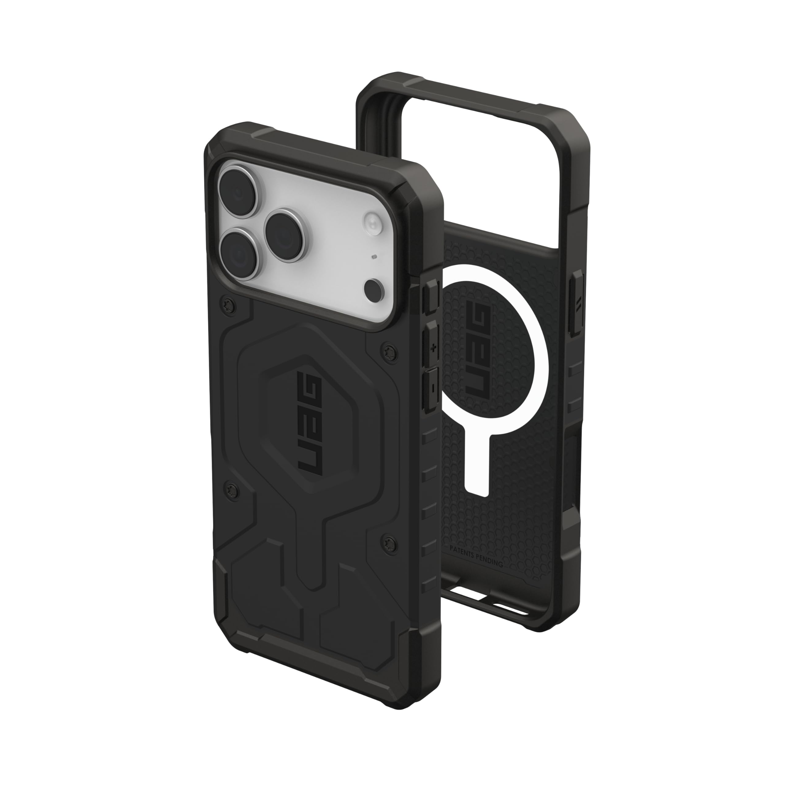 Urban Armor Gear Pathfinder MS Case compatibile con Apple iPhone 17 Pro Max Custodia (Ricarica wireless/​carica magnetica, Protezione dalle cadute standard militare) nero