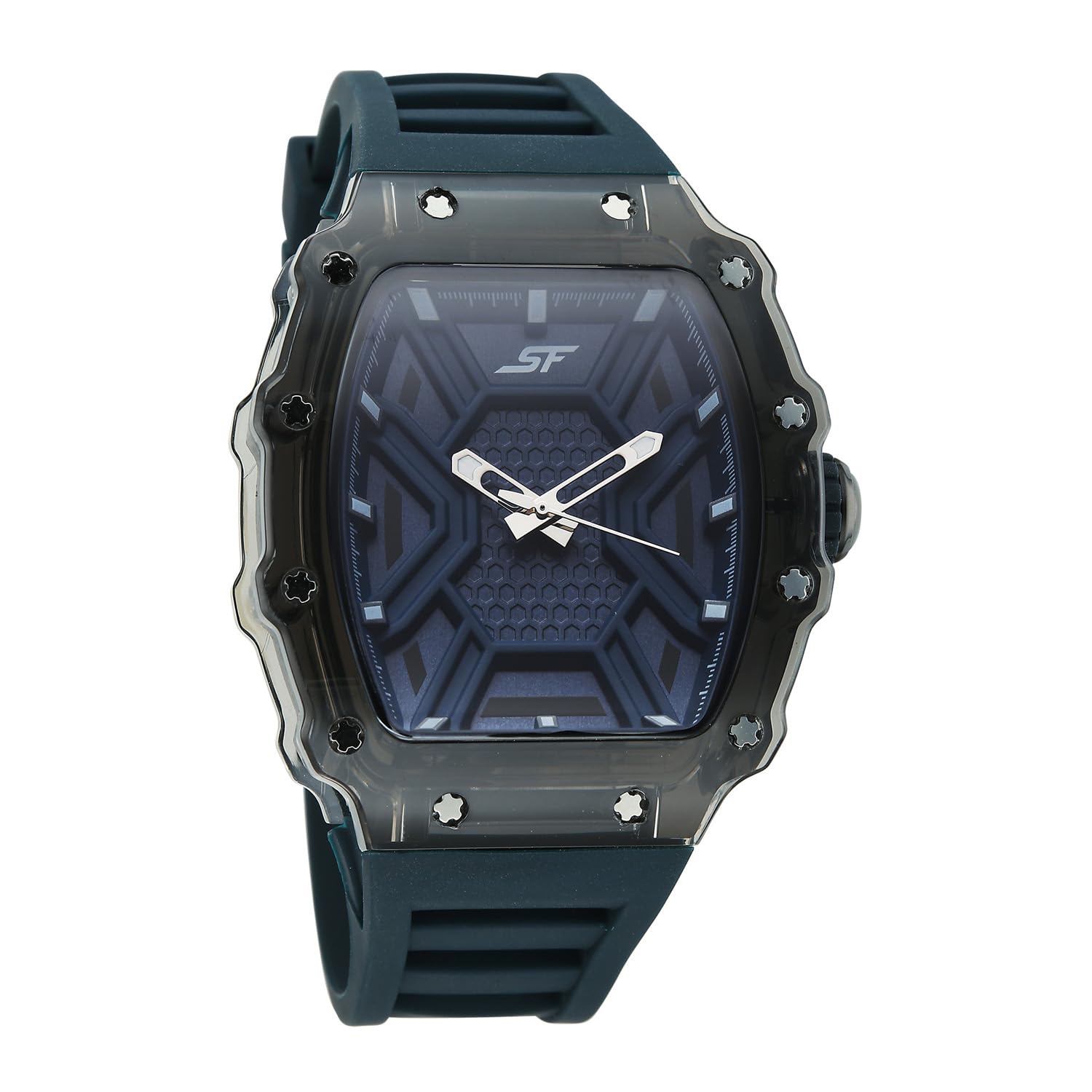 SF Maiden Voyage Sport Watch Quartz Analog with Blue Dial Blue Silicon Strap Watch for Men - 77178PP07W-image-43