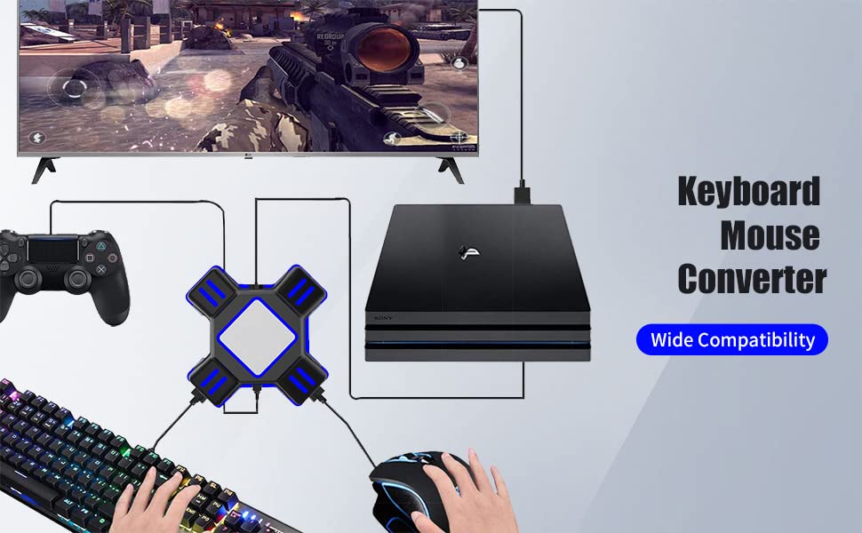 Convertisseur Clavier Souris USB pour une Visée Ultra Précise