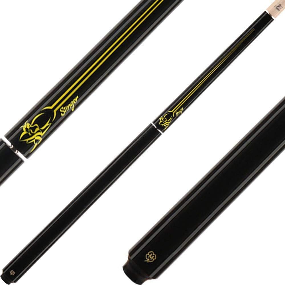 McDermott NG06 Black w/Yellow Stinger Graphic Jump/Break Pool/Billiard Cue Stick