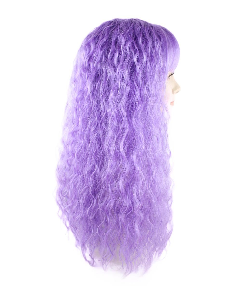 Amazon.co.jp: Wigs2you 紫 紺 ツートン ウィッグ 歌手風 巻髪