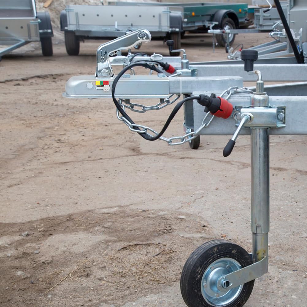 Gancio di traino in acciaio resistente, fino a 800 kg, per traino a sfera da 50 mm e timone quadrato da 50 mm, adatto per Camper, Barche, Attrezzature da giardino