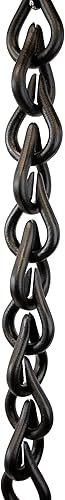 Miniatura 2 de Nutshell Stores Cadena de lluvia de gotas de aluminio fundido - Negro - 8 pies