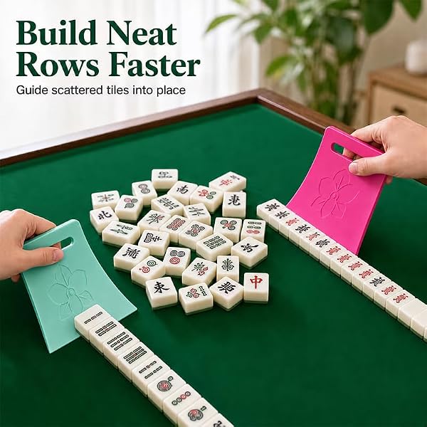 R PLAY FAB 2PCS Mahjong Tile Shuffler 3D Printed, Easy-Grip Tile Mixer Tool by R PLAY FAB - Used condition - Image 5
