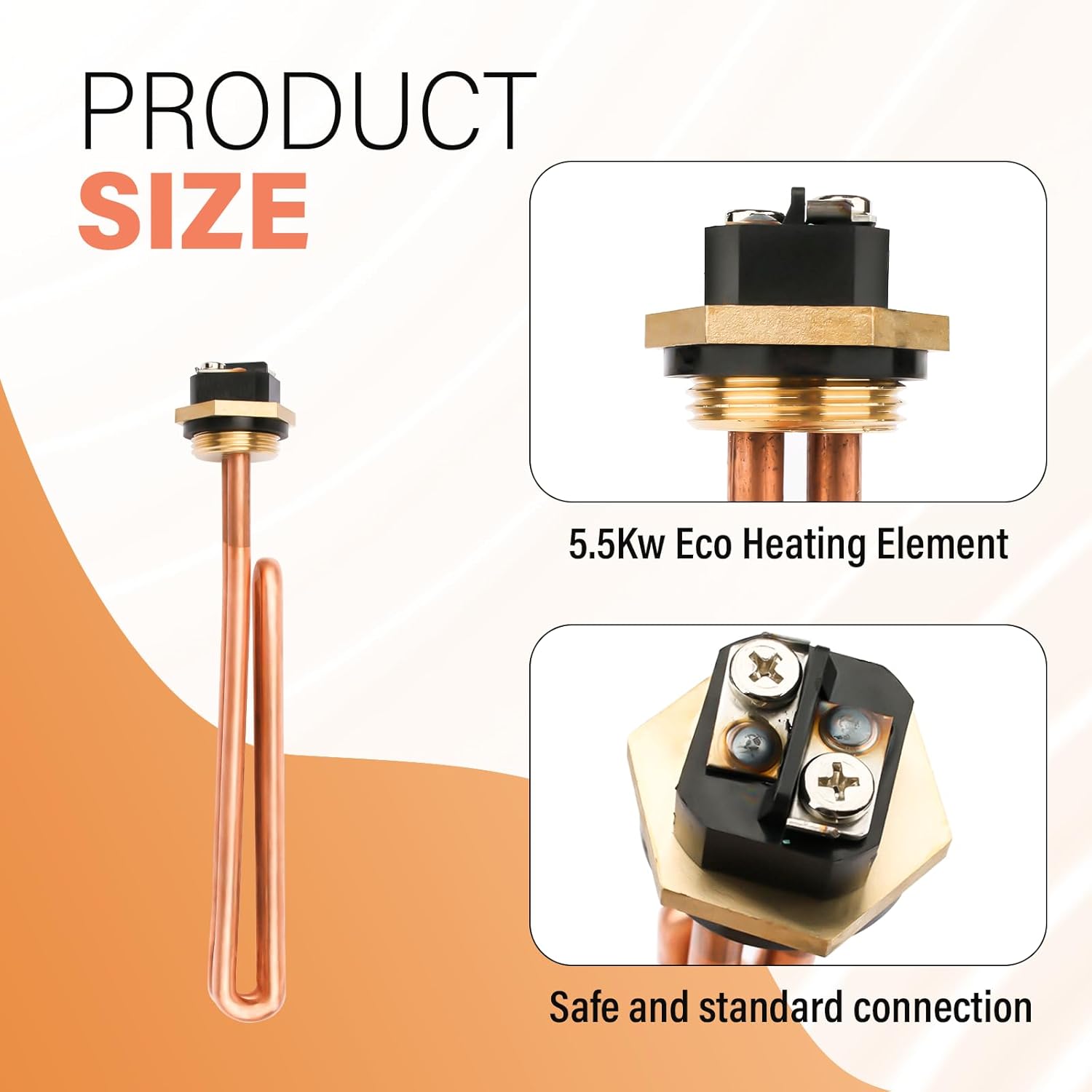 HE 55220 Heating Element Replacement for Ecosmart Eco Pou 6 Eco 8 & Eco 11, 2 Pack Heating Element for EcoSmart Electric Tankless Water Heater for ECO 5.5 KW Unit