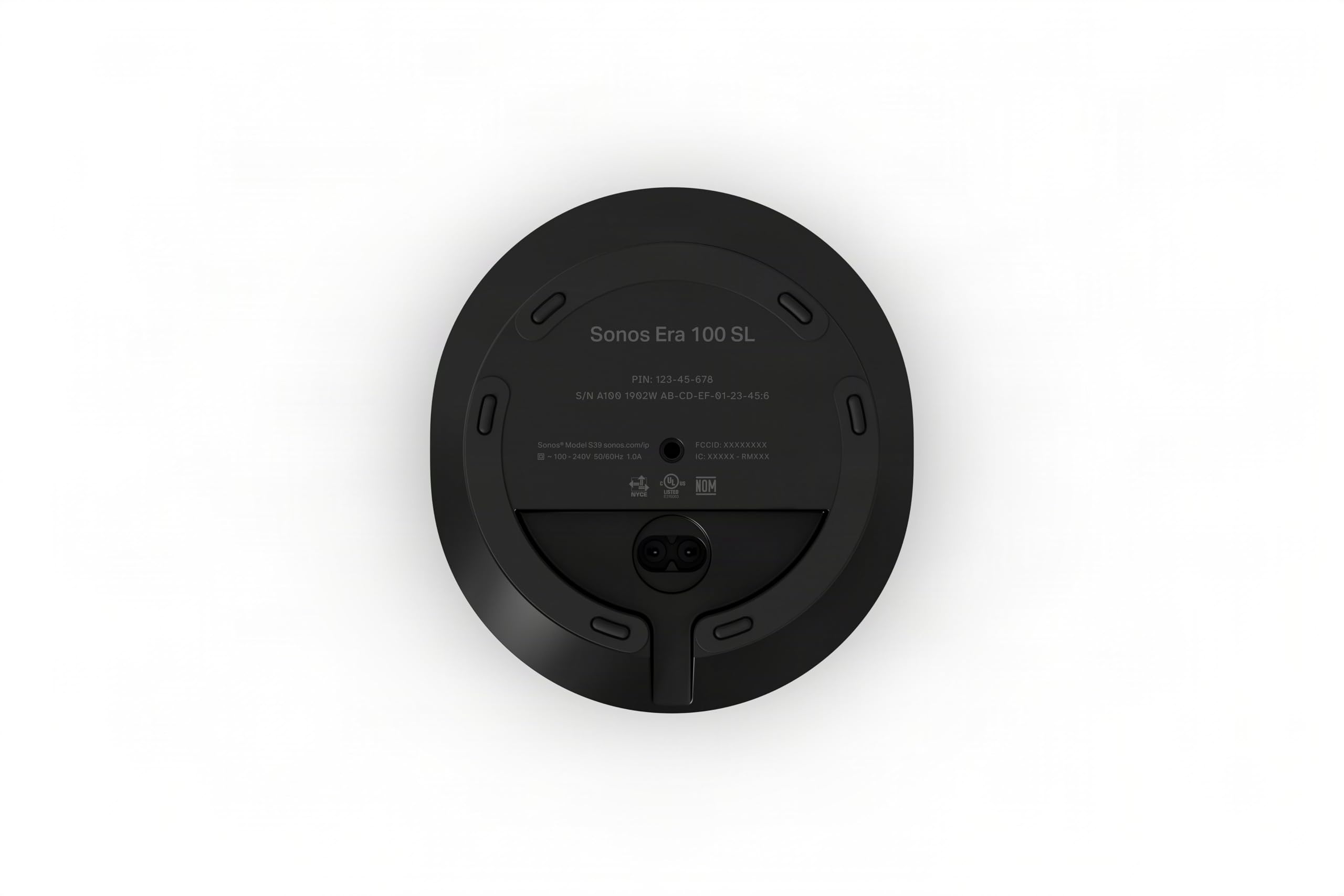 Sonos Era 100 SL - Compact, Microphone-Free Speaker with WiFi, Bluetooth - Black - 5