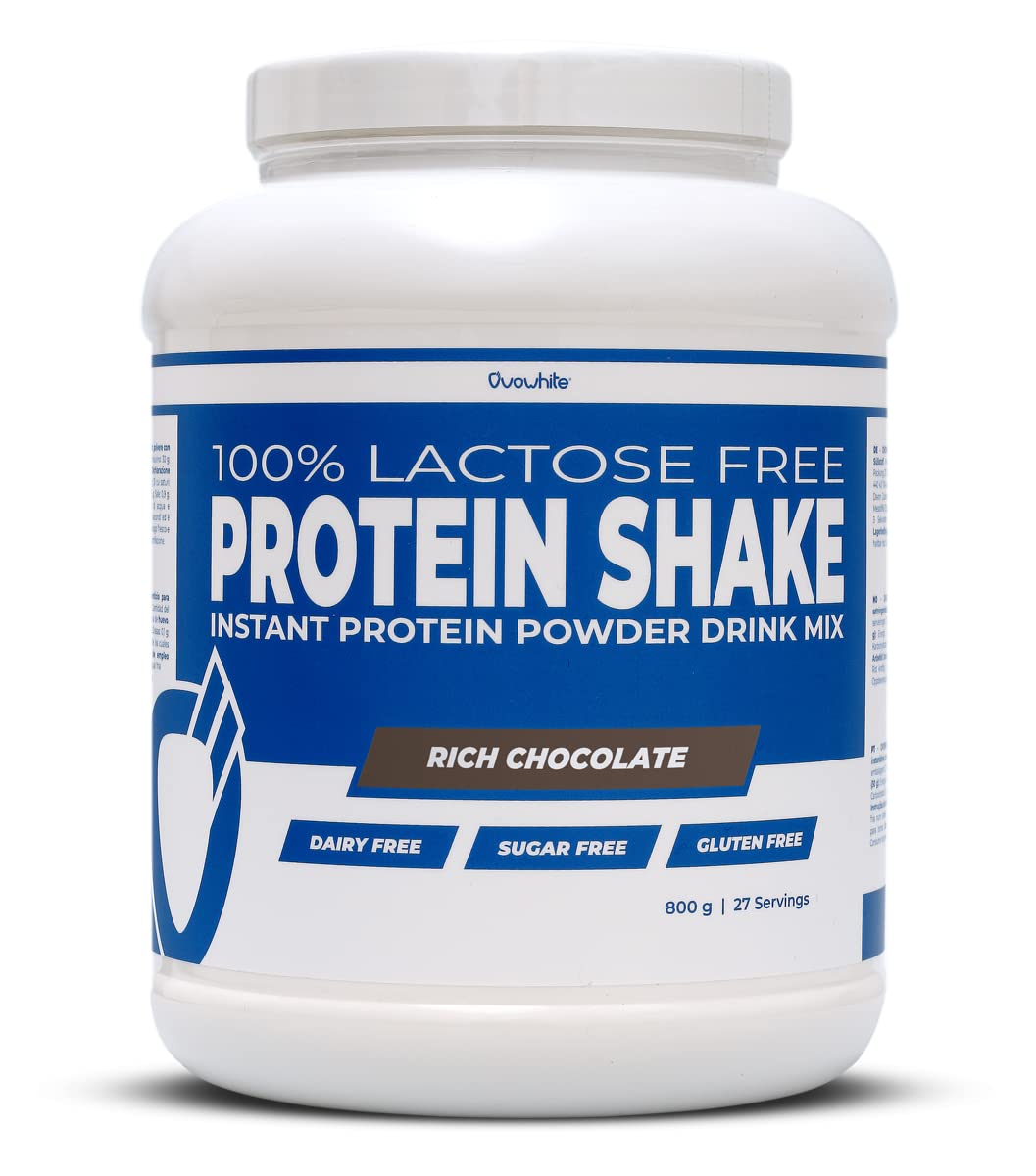 Proteina Instant clara huevo en polvo Eggs 100% natural Shake 800g Rich Chocolate