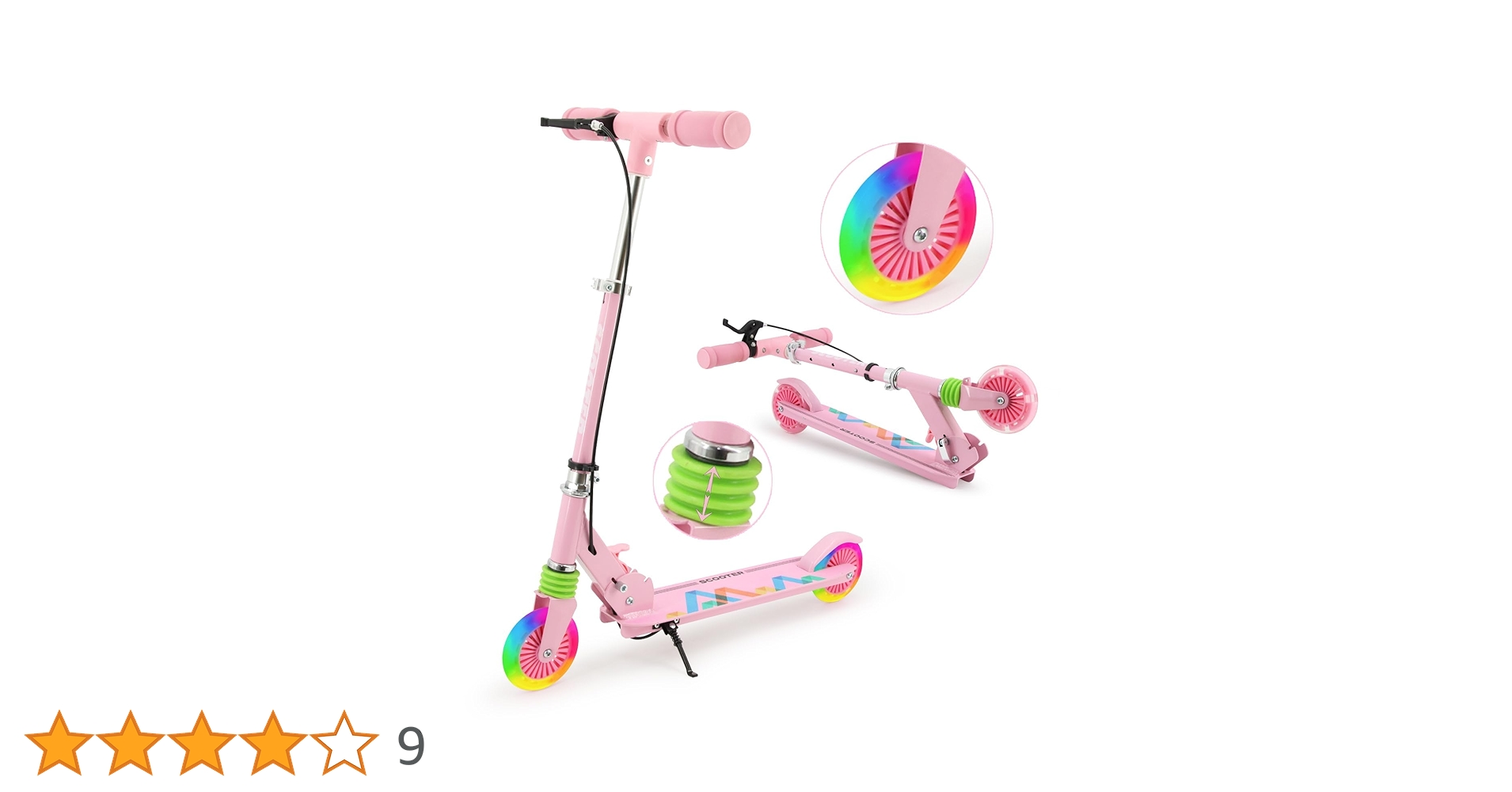 ピンクの座席付きスケーター 楽天市場】キックボード 子供用 3輪 キックスクーター 2way