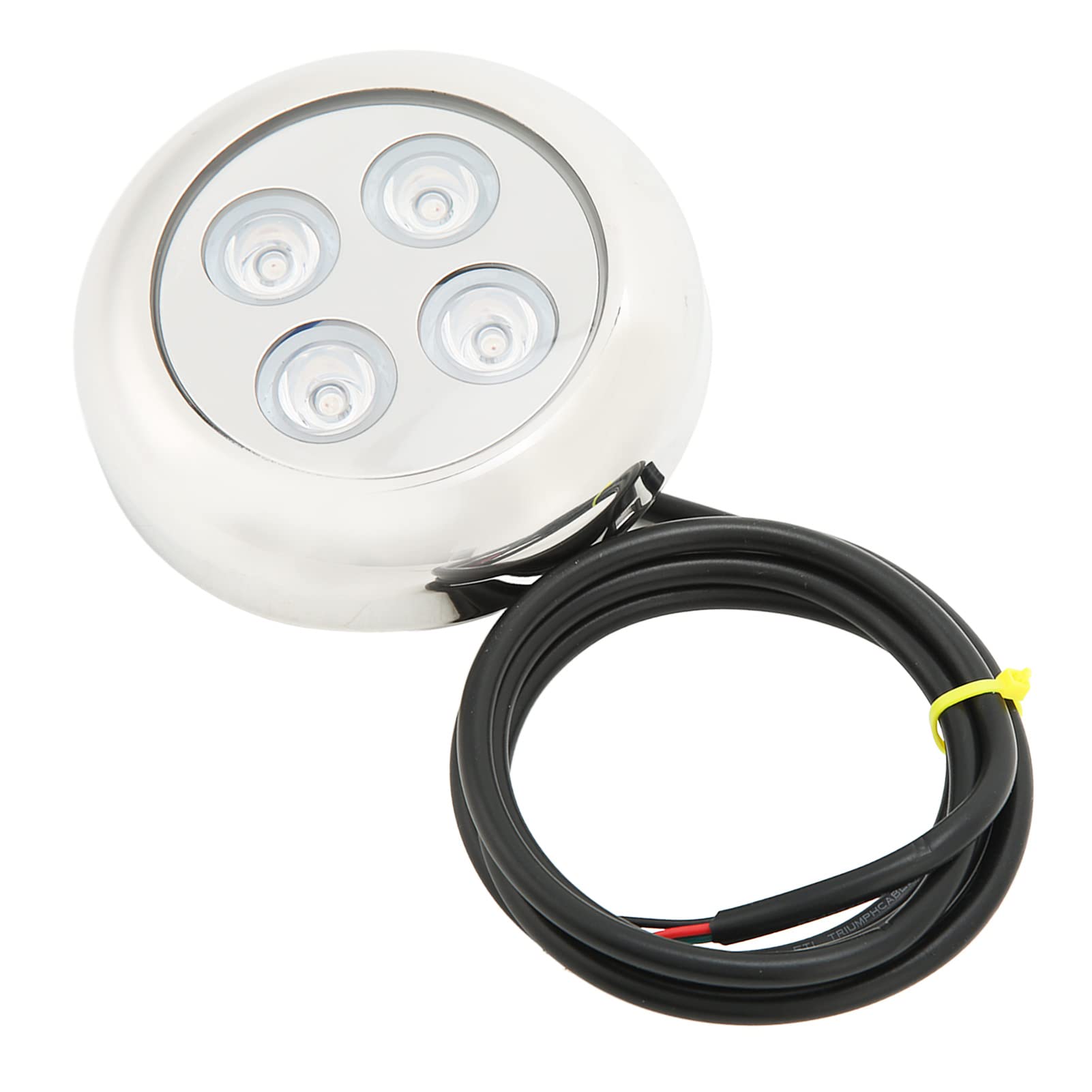 Luz submarina marina, lámpara de piscina de agua de mar impermeable IP68, luz de casco de bote, luz de domo marino LED, accesorio de iluminación de acento submarino (RGBW)
