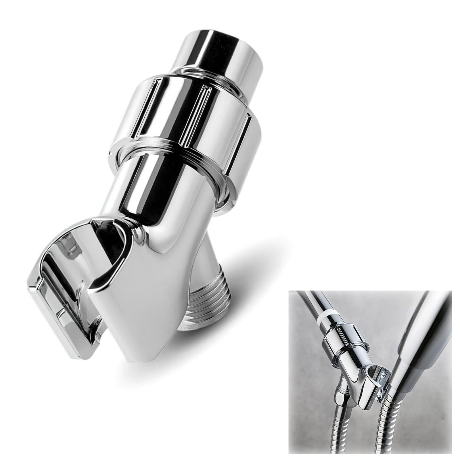 – Adjustable Shower Arm Mount for Handheld Shower Head - Easy Installation, Enhance Your Shower Experience