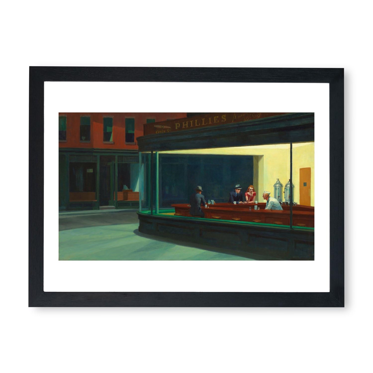 Edward Hopper Nighthawks tableau encadré grand format qualité musée