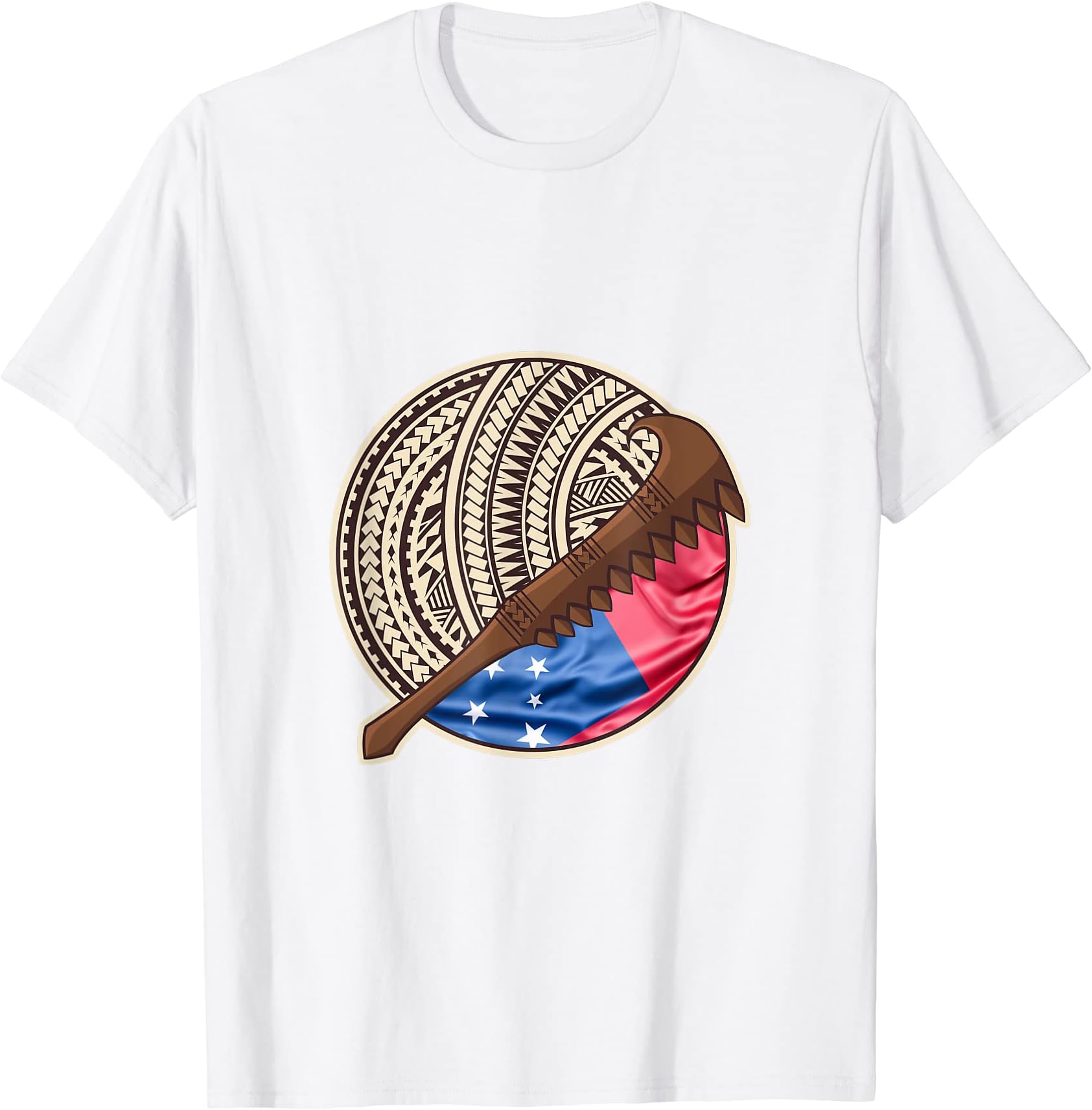 Samoan Nifo Oti Polynesian Siapo Tatau Flag Talofa Tapa T-Shirt