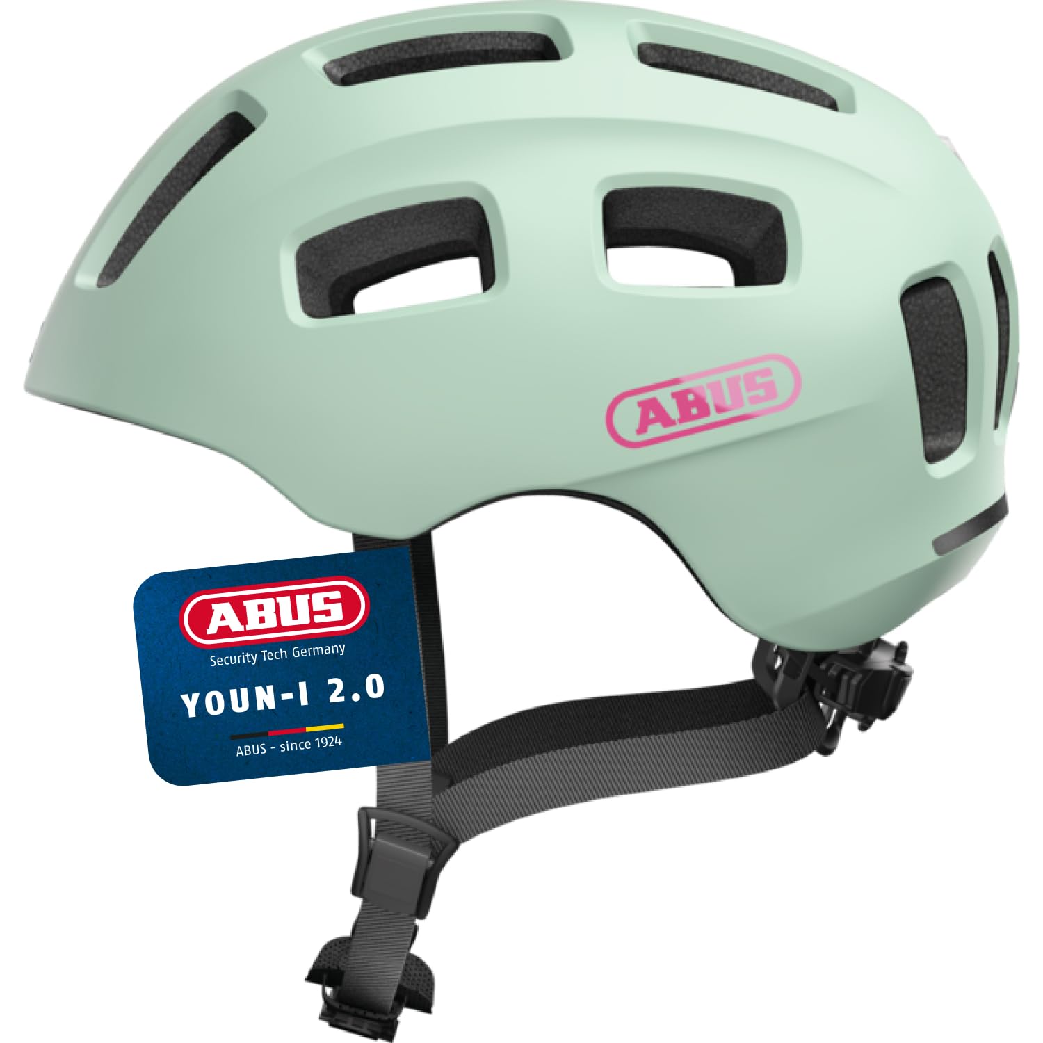 ABUS Youn-I 2.0 Bike Helmet - with Light for Children, Teenagers and Young Adults - for Girls and Boys