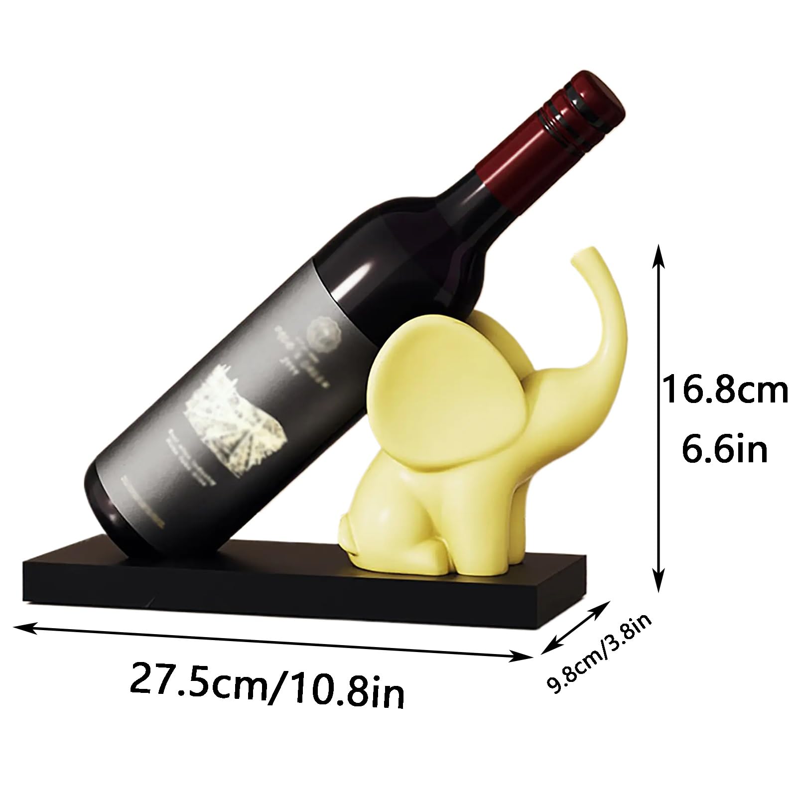 El vino, Soporte for vino de resina, bonito, práctico y duradero(Yellow)