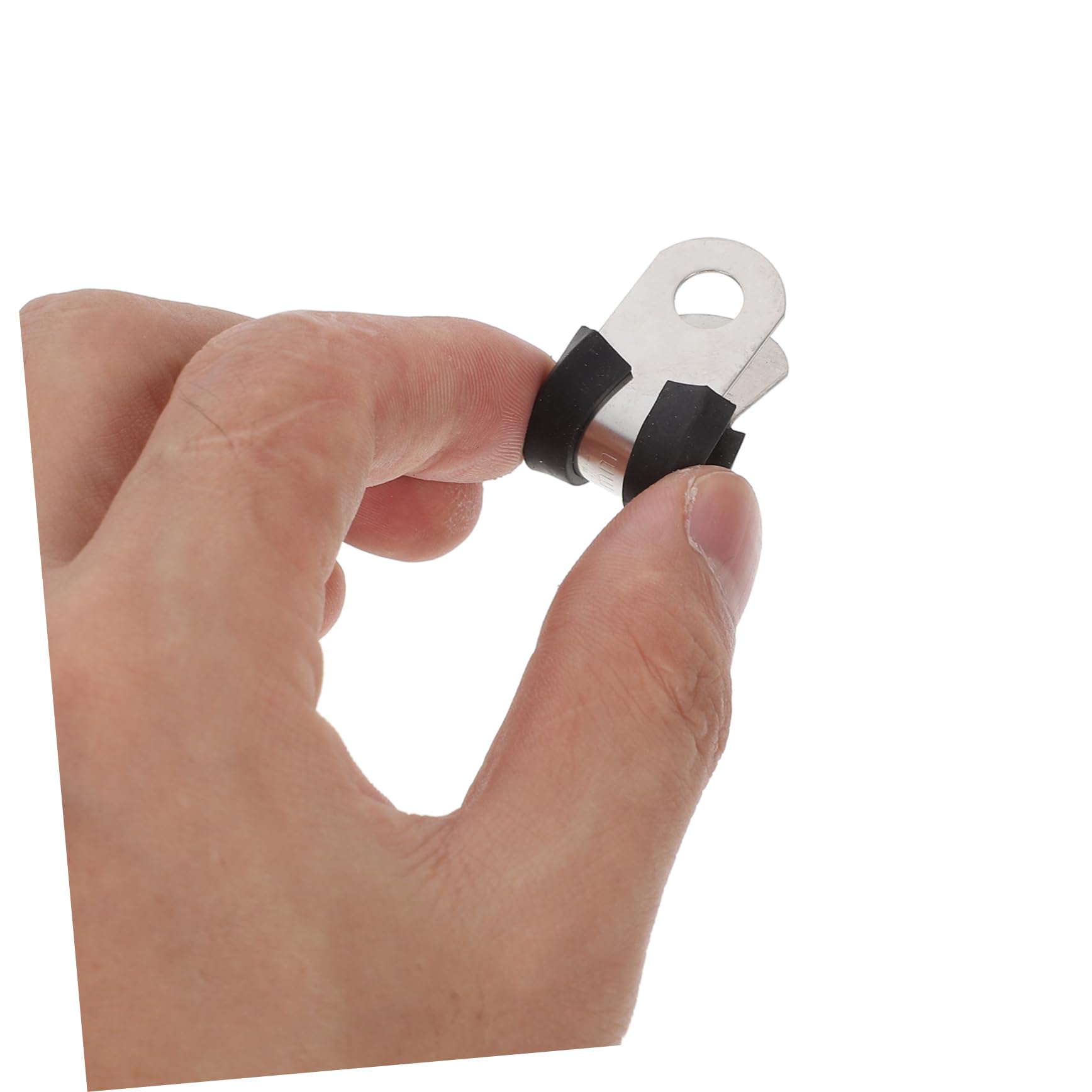 ABOOFAN 100pezzi Raccordi in Acciaio Inossidabile per Rinforzo di Recinzioni Kit di Fascette Stringitubo Fascette per Impieghi Gravosi in Acciaio Inossidabile Stringicavo per Gestione di C